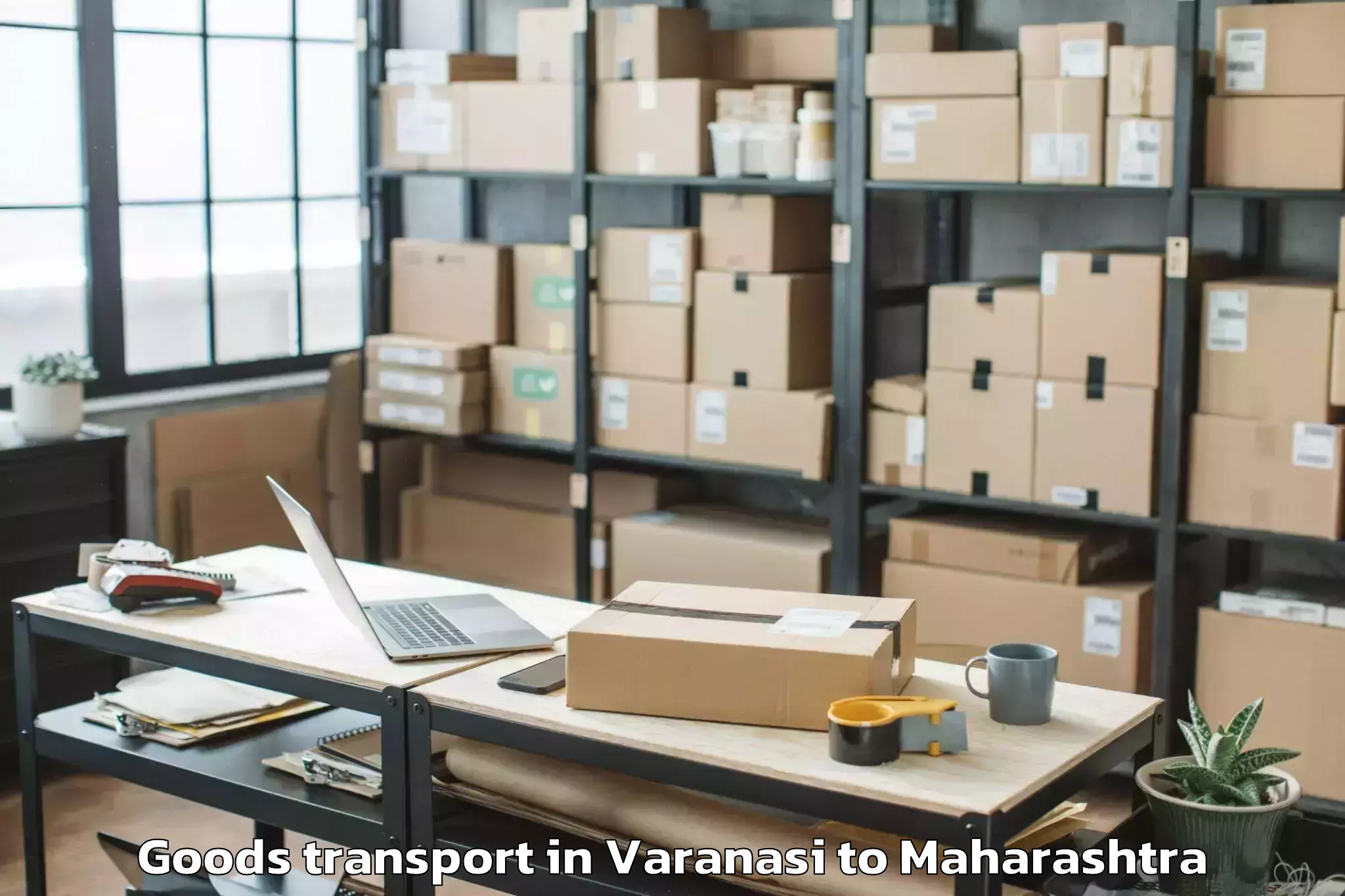 Top Varanasi to Malkapur Goods Transport Available